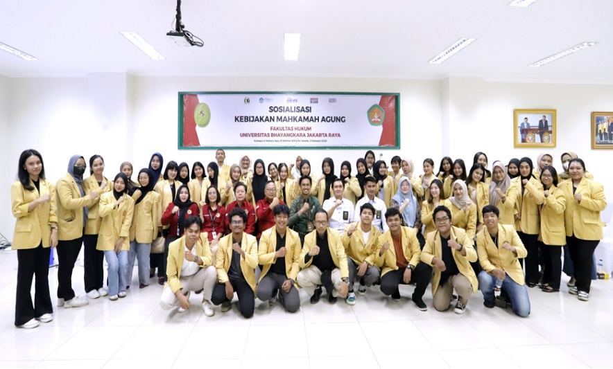 Sosialisasi Kebijakan Mahkamah Agung (SOBIMA).  Dilaksanakan pada Senin, 3 Februari 2025, bertempat di Grha Tanoto Universitas Bhayangkara Jakarta Raya (Ubhara Jaya), Bekasi Utara, Jawa Barat. Foto: dokumentasi MA