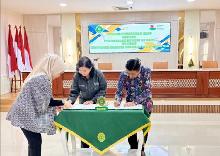 Pengadilan Negeri Bekasi pada Jumat, 14 Februari 2025 menandatangani nota kesepahaman dengan HWDI. Foto dokumentasi PN Bekasi