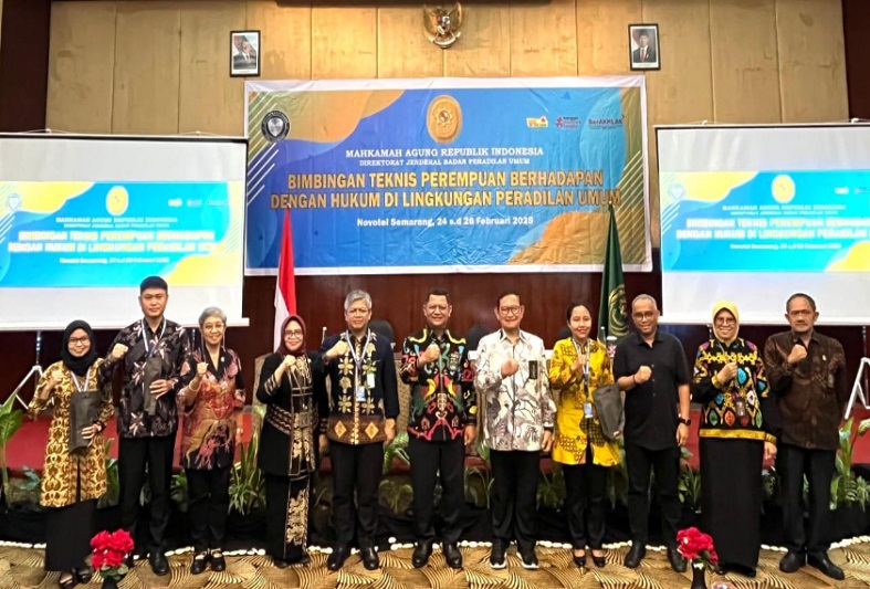Direktorat Jenderal Badan Peradilan Umum MA (Ditjen Badilum MA) melalui Direktorat Pembinaan Tenaga Teknis (Dirbinganis) menggelar Bimbingan Teknis (bimtek) Perempuan Berhadapan dengan Hukum. Foto dokumentasi MA