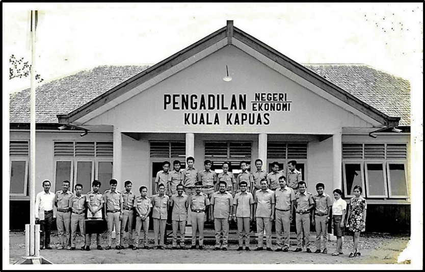 Pengadilan Negeri Kuala Kapuas saat awal dibentuk. Foto dokumentasi PN Kuala Kapuas