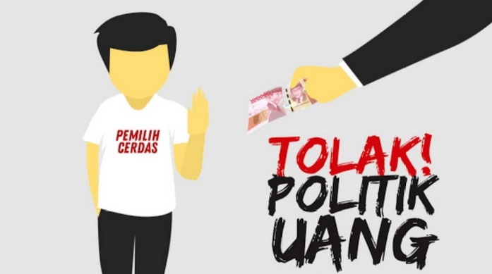 Ilustrasi mencegah praktik politik uang pada Pemilu 2024. Foto Bawaslu