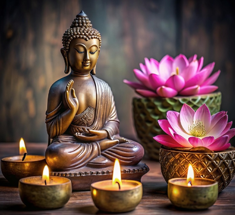 Ilustrasi Hari Waisak. foto pixabay.com