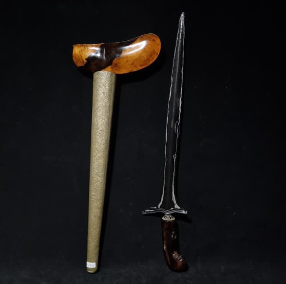 Keris sepang. Foto dokumentasi.pusaka keris