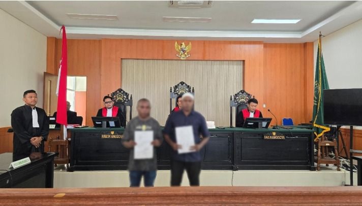 Majelis Hakim PN Dobo terapkan keadilan restoratif dalam tindak pidana penganiayaan. Foto dokumentasi PN Dobo
