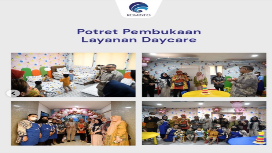 Layanan day care untuk anak pegawai Komdigi RI (dahulu Kominfo). Foto dokumentasi Instagram Komdigi RI.