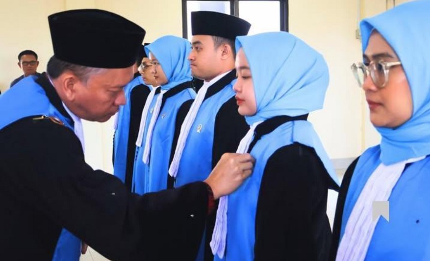 Pelantikan Hakim Pratama di PTUN Bandar Lampung. Foto instagram PTUN Bandar Lampung