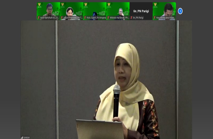 Ketua Bidang Pencegahan dan Peningkatan Kapasitas Hakim Komisi Yudisial Sukma Violetta, S.H., LL.M. Foto dokumentasi penulis