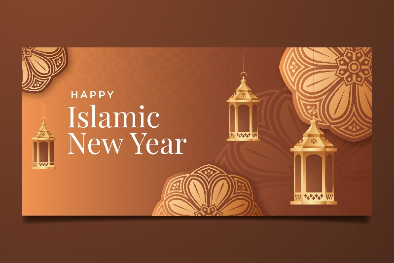 Ilustrasi ucapan tahun baru islam. foto freepik.com