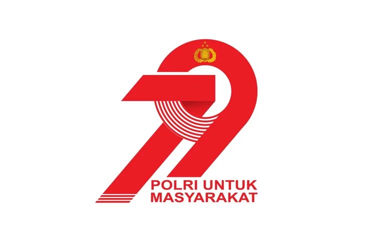 Logo HUT ke79 Polri. Foto goodnewsfromindonesia.id/