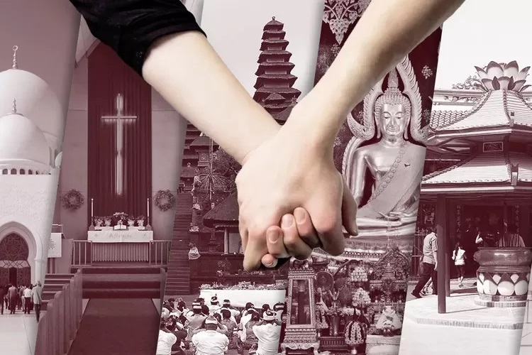 Ilustrasi pernikahan beda agama. Foto istimewa/radardepok.com