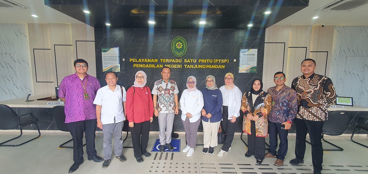 Pengadilan Negeri (PN) Tanjung Pandan menerima kunjungan Tim Penelitian Fakultas Hukum Universitas Padjadjaran (FH Unpad) dalam rangka penelitian. Foto PN Tanjung Pandan