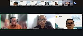 Pelatihan online hukum pidana nasional dengan Guru Besar Hukum Pidana Universitas Indonesia. Foto : Dokumentasi Probadi