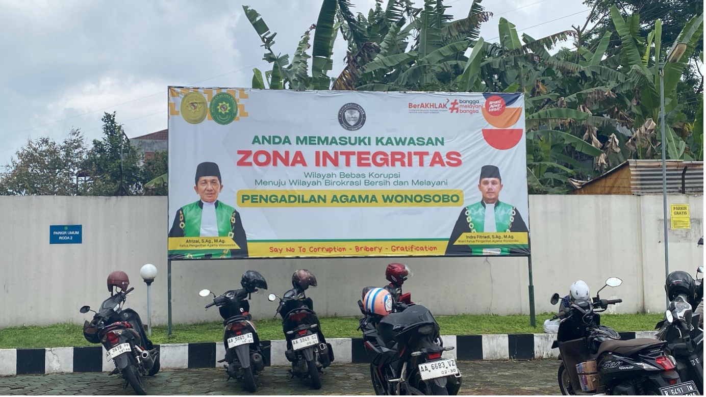 Zona Integritas di Pengadilan Agama Wonosobo. Foto : Istimewa