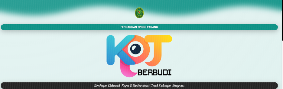 Aplikasi KKPT Berbudi PT Padang. Foto : Dokumentasi PT Padang