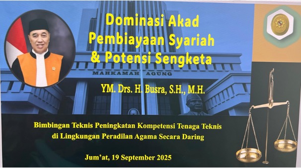 Bimtek Ditjen Badilag. Foto : Dokumentasi Presentasi Bimtek Badilag