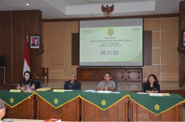 Seleksi hakim Ad Hoc Tipikor di PT Jateng. Foto  Dokumentasi PT jateng