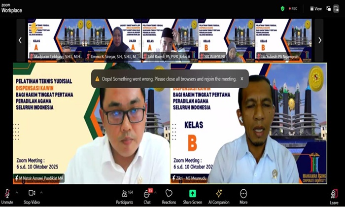 Diklat Blended Learning MA. Foto ; Dokumentasi PA Lebong
