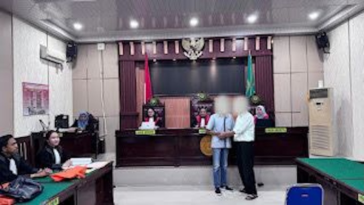 Penerapan keadilan restoratif di PN Kalianda. Foto : Dokumentasi PN Kalianda