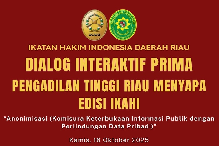 Dialog Interaktif PRIMA antara PT Riau dan IKAHI. Foto ; Dokumentasi PT Riau
