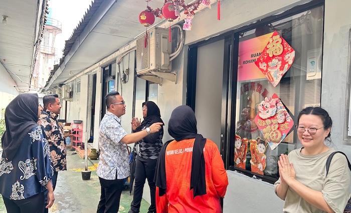 Hakim Wasmat PN Jaksel melakukan pemantauan di Rutan Pondok Bambu. Foto ; Dokumentasi Penulis