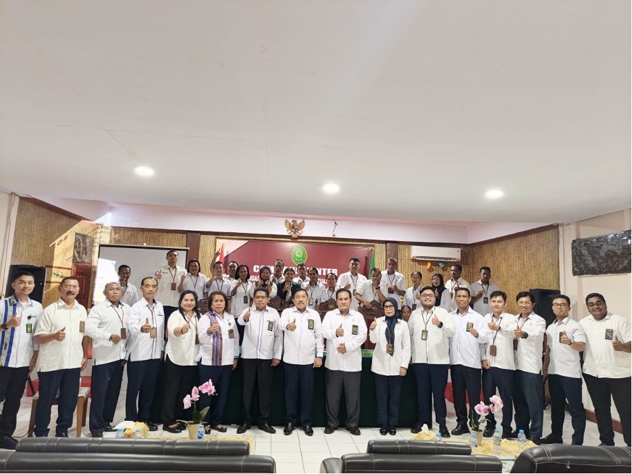 WKPT Ambon melalukan pembinaan di PN Tual. Foto ; Dokumentasi PN Tual