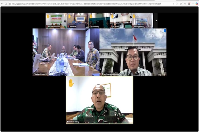 Kepala BUA pimpin Rapat Pendataan Honorer Non-DIPA Mahkamah Agung dan Badan Peradilan dibawahnya secara hybrid pada 19 September 2025. Foto : Dokumentasi penulis