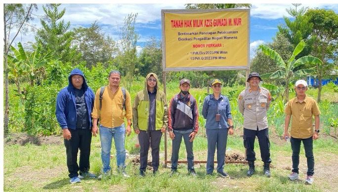 PN Wamena Berhasil Laksanakan Eksekusi Lahan 9.000 Meter Persegi di Jayawijaya