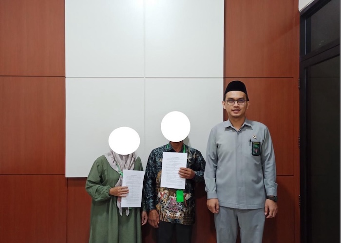 Hakim PN Nanga Bulik damaikan sengketa perceraian. Foto : Dokumentasi PN Nanga Bulik