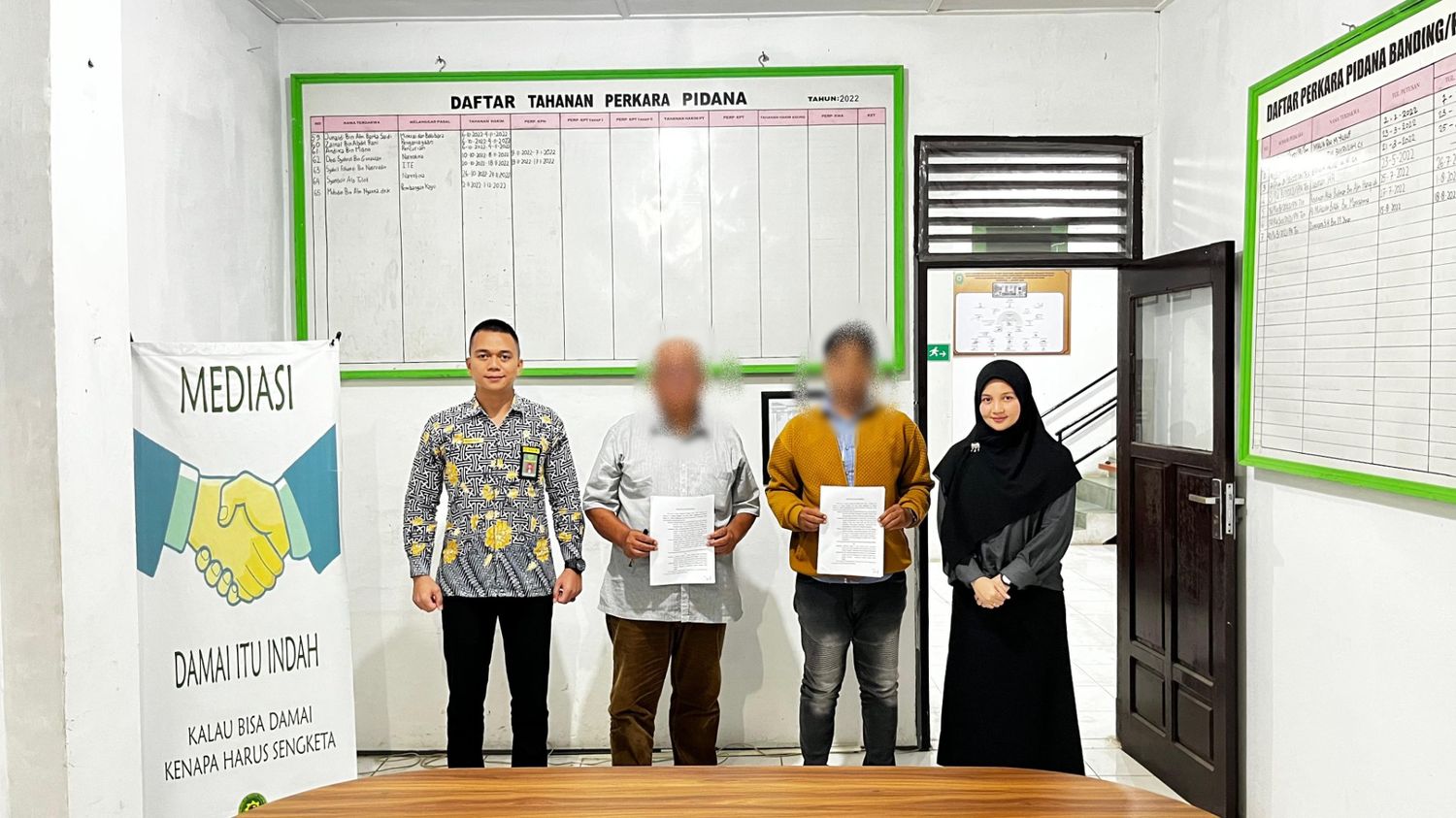 Keberhasilan Mediator dalam melakukan mediasi di Pengadilan Negeri (PN) Tapaktuan. Foto : Dokumentasi Penulis