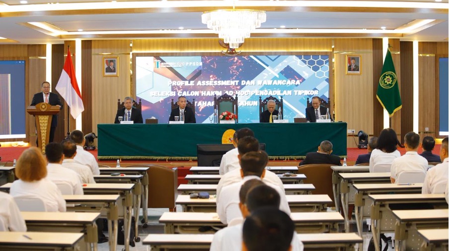 Pelaksanaan seleksi hakim ad hoc tindak pidana korupsi. Foto : Dokumentasi Humas MA