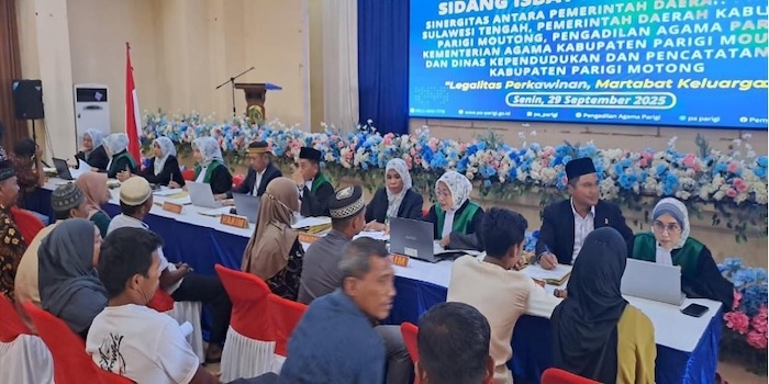 Itsbat nikah yang digelar PA Parigi. Foto : Dokumentasi PA Parigi