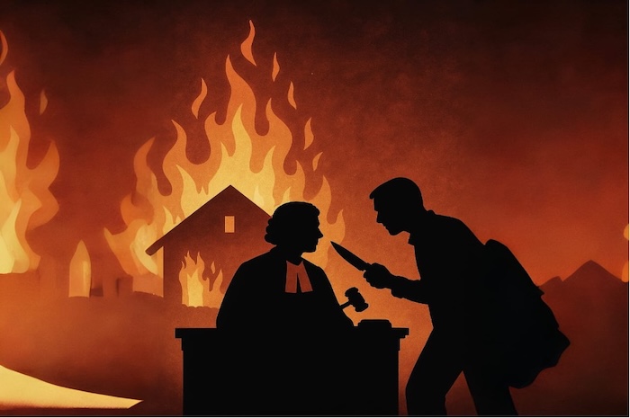 Ilustrasi keamanan untuk hakim. Foto : Ilustrasi oleh penulis