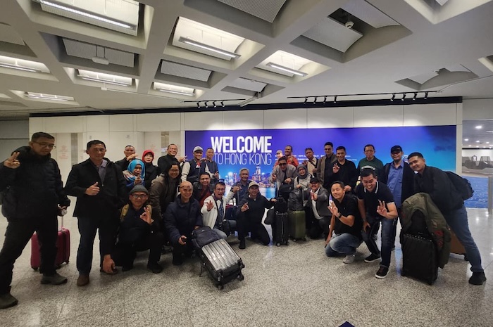 Rombongan SSLN Lemhanas RI saat transit di Hong Kong. Foto : Dokumentasi Penulis