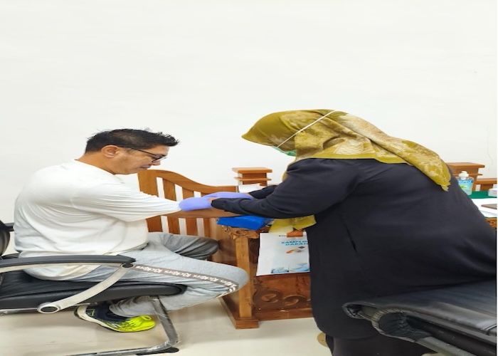 Pemeriksaan Kesehatan di PN Blangpidie. Foto : Dokumentasi PN Blangpidie