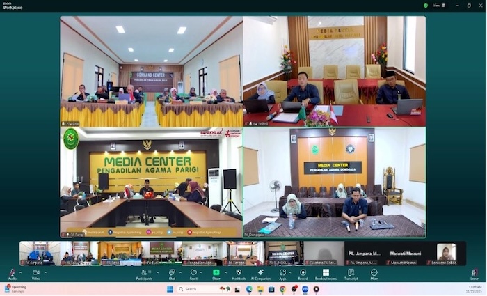 Kegiatan diskusi hukum se-Wilayah PTA Palu. Foto : Dokumentasi PTA Palu