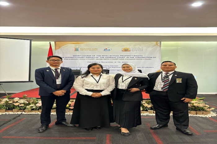 delegasi hakim PN Bangkinang mengikuti pelatihan Hak Kekayaan Intelektual. Foto : Dokumentasi Pribadi