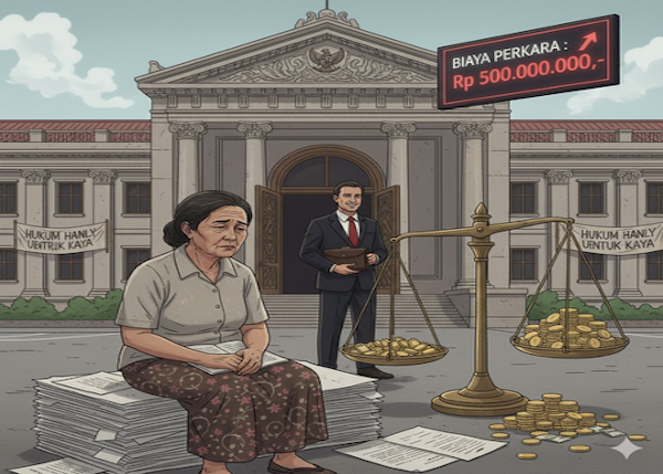 ilustrasi Hukum yang terasa mahal