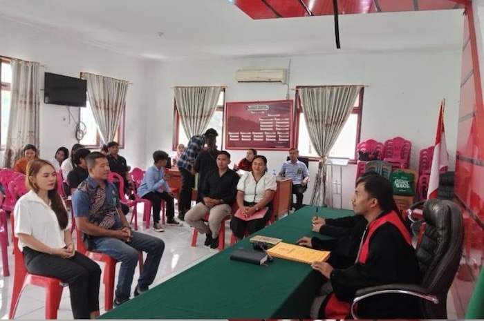 Persidangan keliling lintas pulau dari PN Bitung. Foto : Dokumentasi PN Bitung