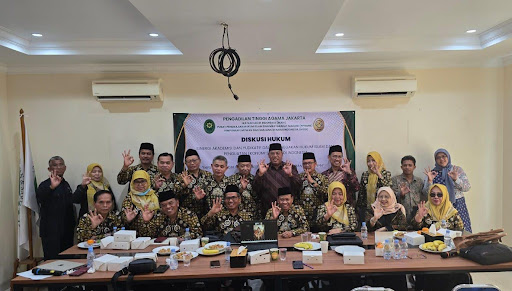 Coffee Morning Diskusi Hukum Akademisi dan Yudikatif dalam Penegakan Hukum Islam dan Penguatan Ekonomi Syariah di Indonesia. Foto : Dokumentasi PTA Jakarta