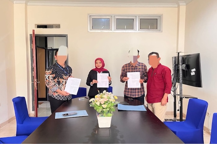 Sengketa berakhir damai di PN Kepahiang. Foto : Dokumentasi PN Kepahiang