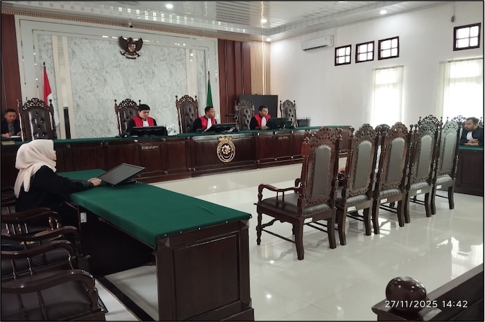 Persidangan di PN Kayuagung. Foto : Dokumentasi PN Kayuagung
