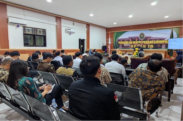 Di Tengah Cuaca Ekstrem, PN Padangsidimpuan Dorong Modernisasi Peradilan Pidana Lewat Monev E-Berpadu