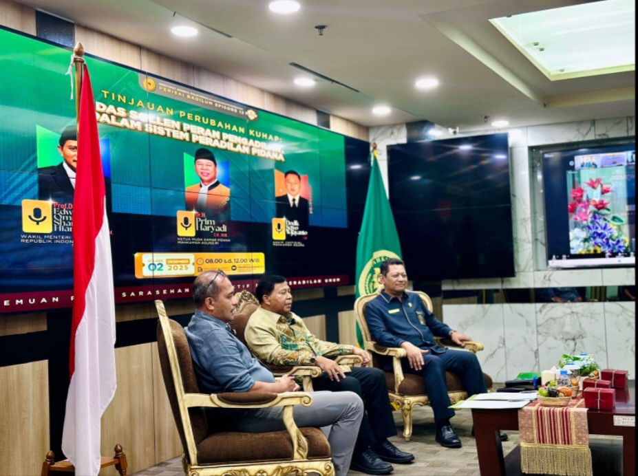 Dirjen Badilum bersama dengan Narasumber Kegiatan Perisai Badilum. | Foto: TimMARINews