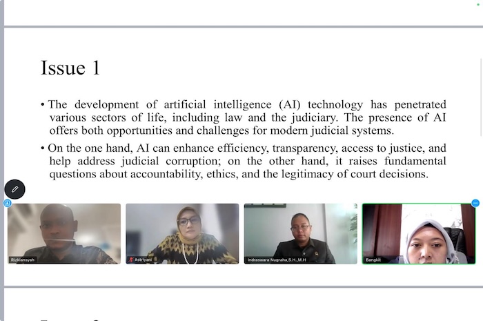 28 Peserta Seleksi Hakim Yustisial BUA 2025 Mengikuti Wawancara Panel Berbahasa Inggris