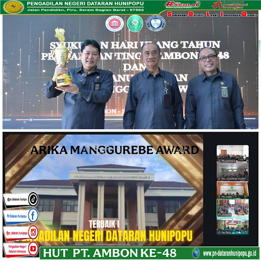 Memperingati HUT PT Ambon Ke-48 PN Dataran Hunipopu Raih Juara Umum Arika Manggurebe Awards 2025