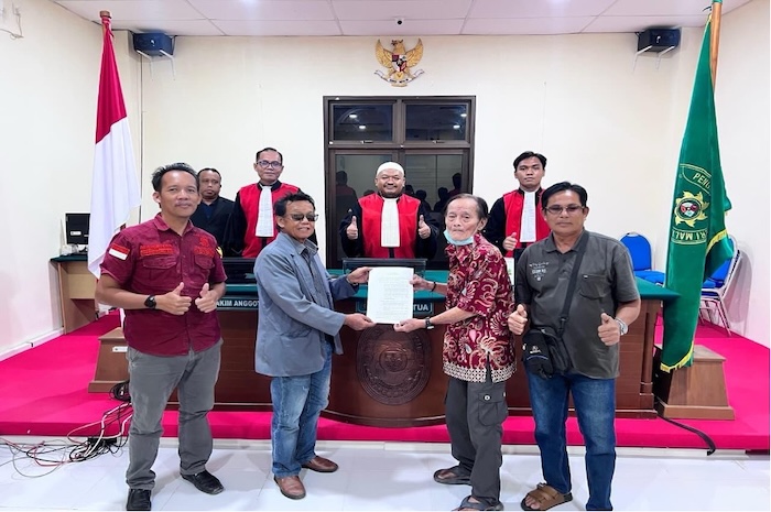 Perjanjian perdamaian di PN Malinau. Foto : Dokumentasi PN Malinau