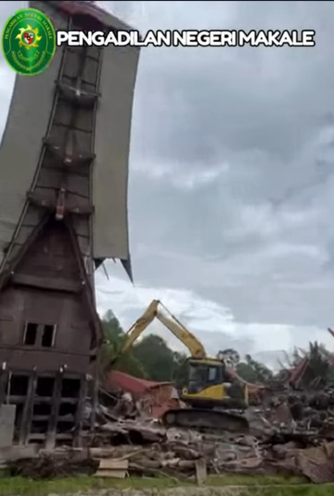 Eksekusi Pengosongan lahan di Tana Toraja | Foto : Dokumentasi PN Makale