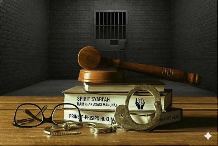 Harmonisasi KUHP dan Qanun jinayat Aceh dalam perspektif penahanan. menyatukan spirit Syariah dan HAM. Foto : Ilustrasi oleh penulis