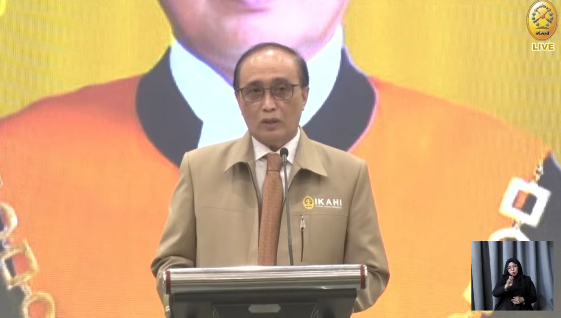 Ketua Mahkamah Agung Menutup Musyawarah Nasional (Munas) Ikatan Hakim Indonesia (IKAHI) Ke-XXI | Foto : Tangkapan Layar Youtube IKAHI