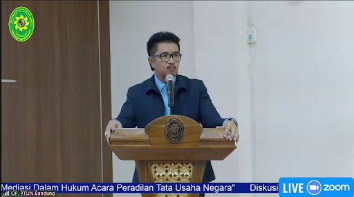 Prof. Dr. H. Yulius S.H., M.H. Menjadi Keynote Speech dalam acara Diskusi Reboan seri ke-43 | Foto : Dokumentasi Penulis